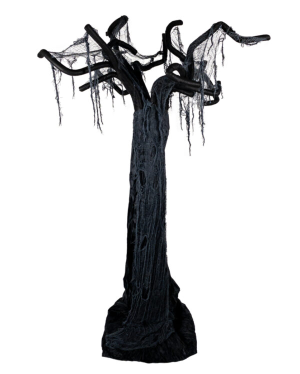 Schwarzer Halloween Geisterbaum 260cm