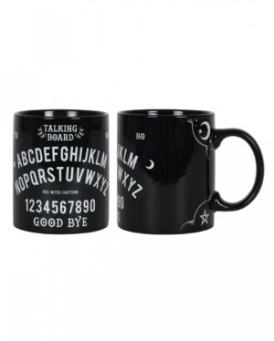 Schwarzer Ouija Brett Kaffeebecher