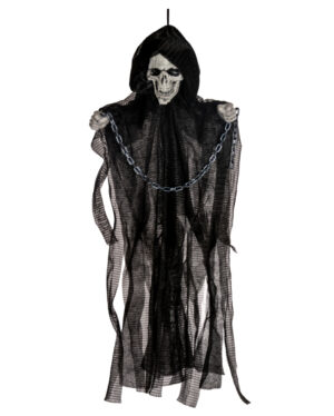 Schwarzer gefesselter Fetzenreaper Hängefigur 50cm
