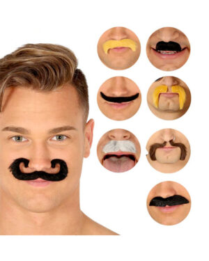 Selbstklebendes Schnurrbart Set 6 St.