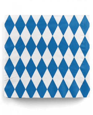 Servietten Bavaria mit Rauten 20 St.