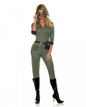 Sexy Airforce Pilotin Kostüm XL