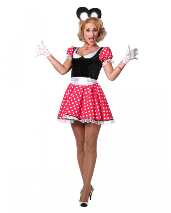 Sexy Minnie Maus Damen Kostüm 44