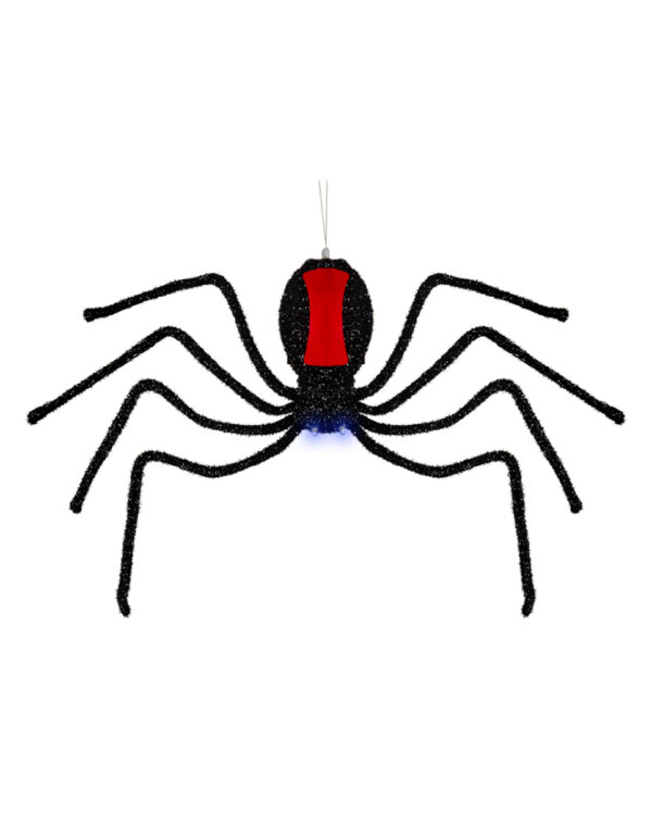 Sich Abseilende Schwarze Witwe Halloween Animatronic 58cm