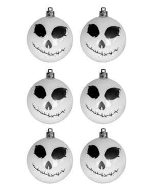 Skeleton Weihnachtskugeln Ø 6cm - 6 Stück