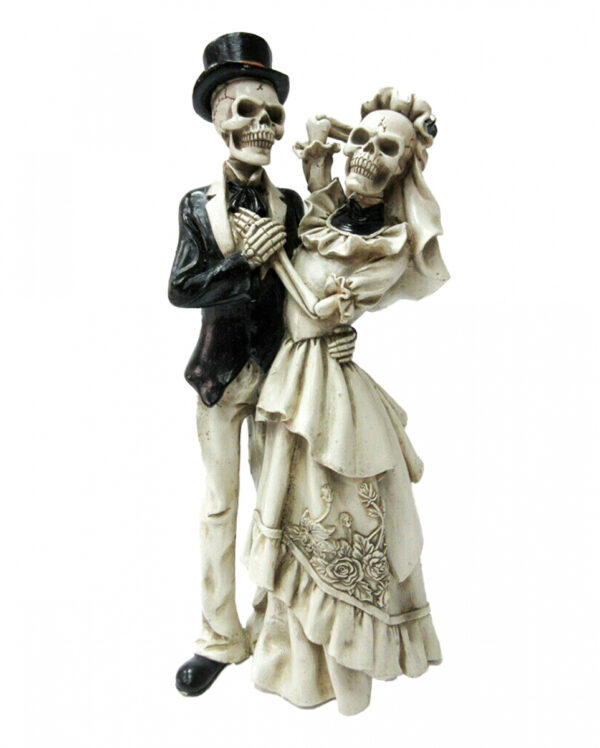 Skelett Hochzeitspaar "Love Never Dies" 34 cm