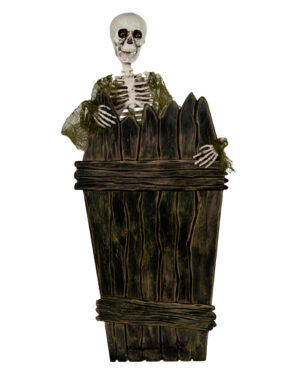 Skelett am Sargdeckel Halloween Animatronic 40cm