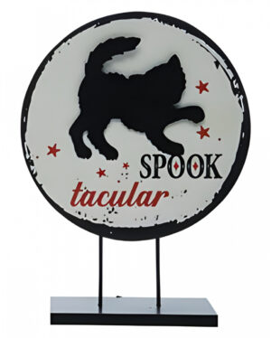 Spooktacular Katze Dekoschild Aufsteller 31cm