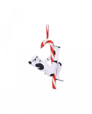 Star Wars Stormtrooper mit Candy Cane Weihnachtskugel