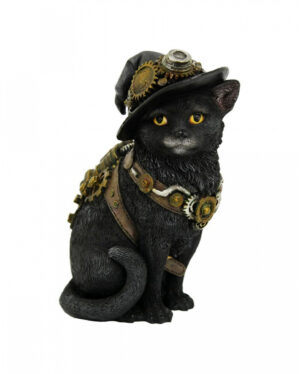 Steampunk Clockwork Kitty Figur 16