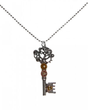 Steampunk Kette mit Schlüssel