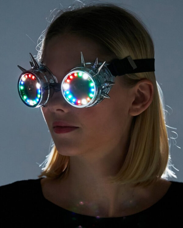 Steampunk Schweißerbrille mit LED
