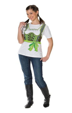 T-Shirt Dirndl grün Gr. 42 XL / 42