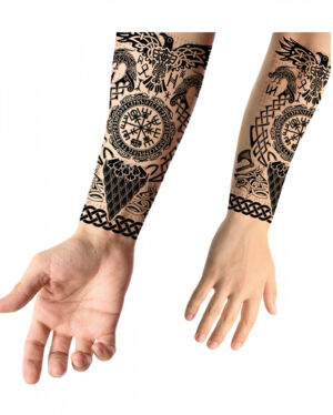Temporäres Wikinger Tattoo zum Aufkleben