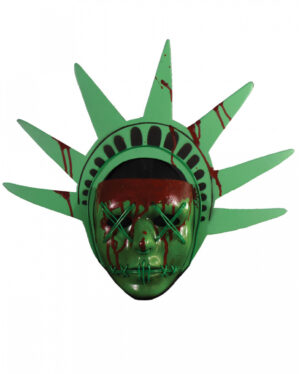 The Purge Lady Liberty Maske mit Lichteffekt