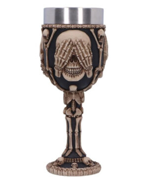 Three Wise Skeleton Kelch 20cm