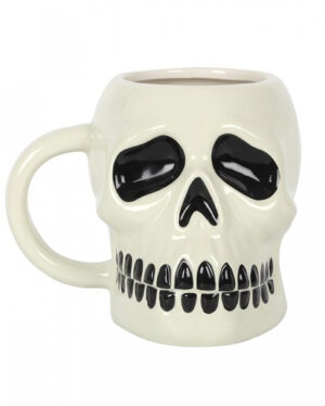 Totenkopf Keramik Becher mit Henkel