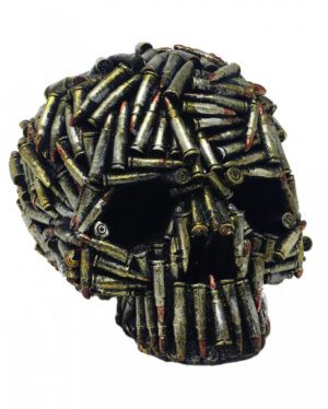 Totenkopf mit Patronenhülsen