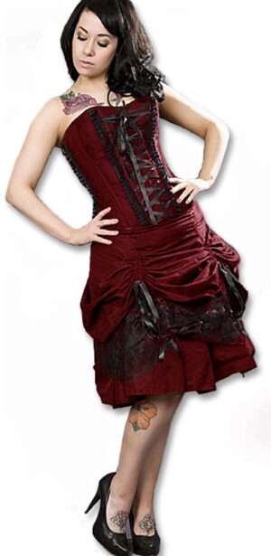 Trägerloses Corsagenkleid mit Raffung M / 36
