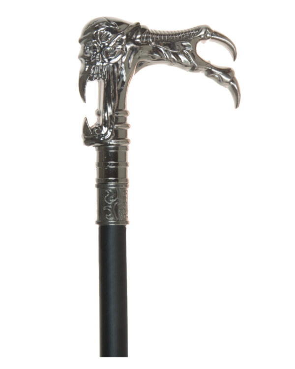 Vampir Gehstock mit Dämonenknauf