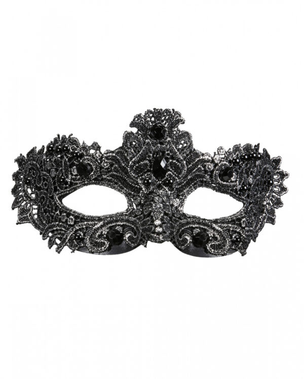 Venezianische Augenmaske Noblesse Silber