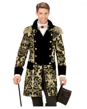 Venezianischer Frack schwarz-gold M