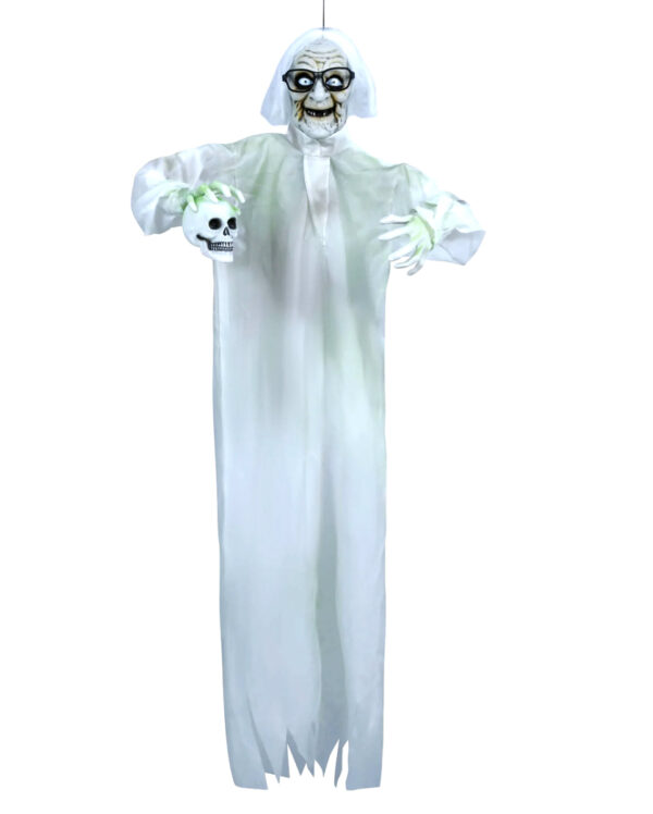 Verrückter Professor Hängefigur mit Licht & Sound 150cm