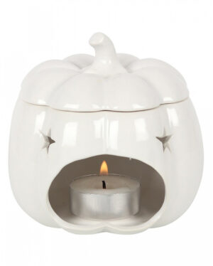Weiße Jack-O-Lantern Kürbis Duftlampe