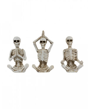 Yoga Skelett Figuren 3er Set 8cm