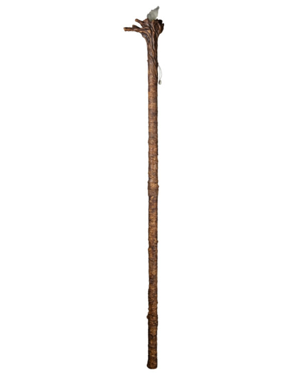 Zauberer Stab mit leuchtendem Kristall 170cm