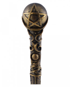 Zauberstab Spellbound mit Pentagramm Kugel
