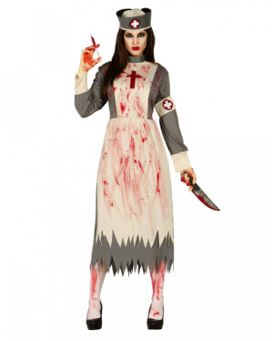 Zombie Lazarettschwester Kostüm XL 44-46