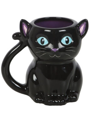 „Cute & Creepy“ Black Cat Kaffeebecher