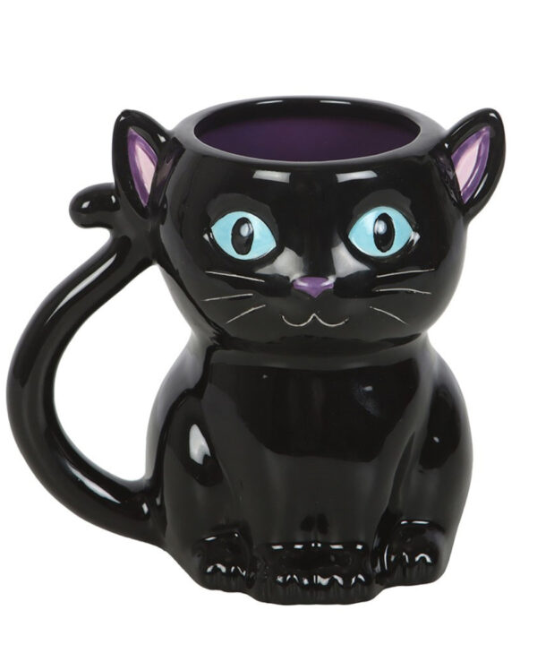 „Cute & Creepy“ Black Cat Kaffeebecher