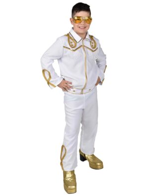 Anzug Rockstar Kinder 2-tlg. Jungen weiß