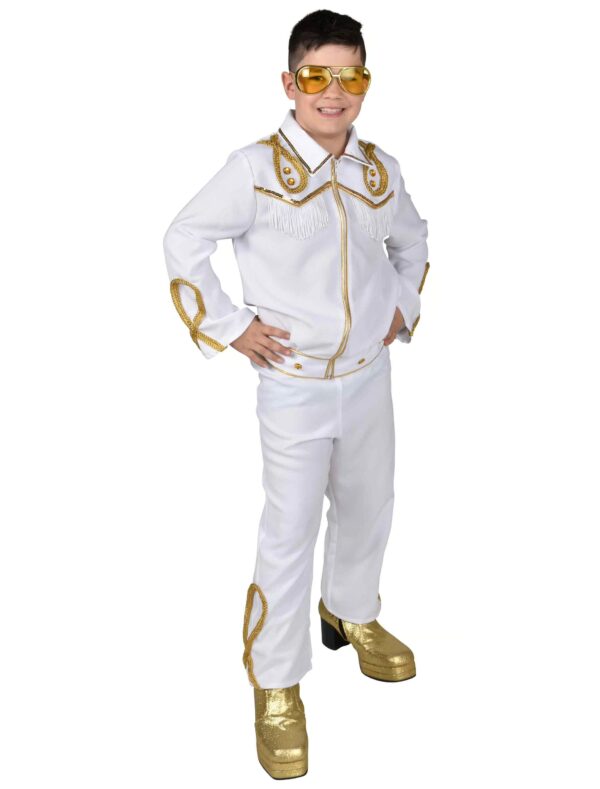Anzug Rockstar Kinder 2-tlg. Jungen weiß
