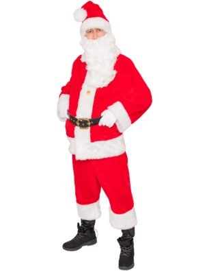 Anzug Weihnachtsmann 4-tlg. Herren rot S/M