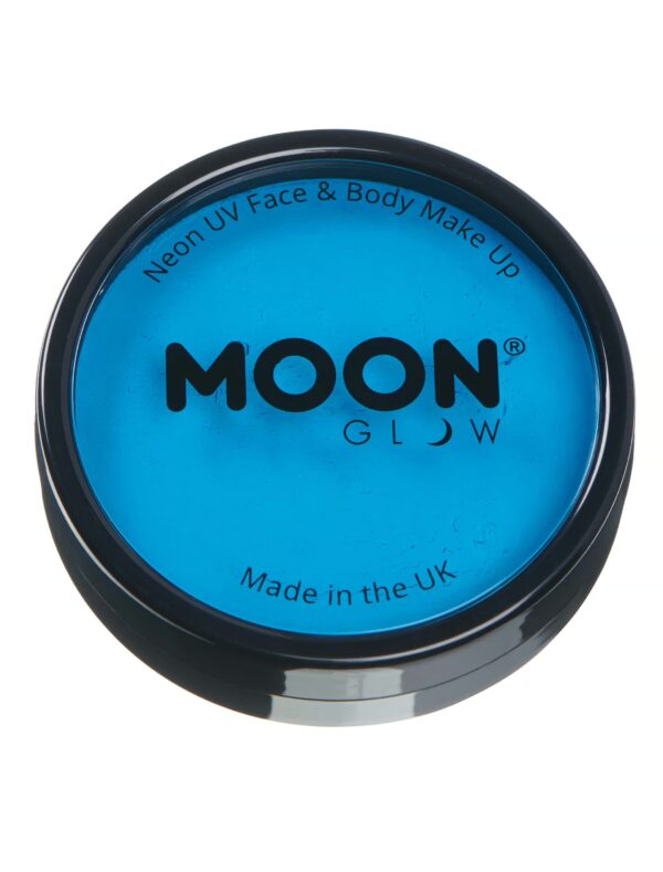 Aqua-Schminke Neon UV 36g neonblau Schminke für Karneval & Fasching