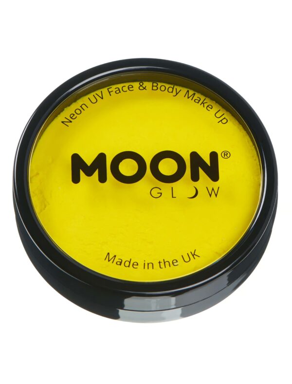 Aqua-Schminke Neon UV 36g neongelb Schminke für Karneval & Fasching