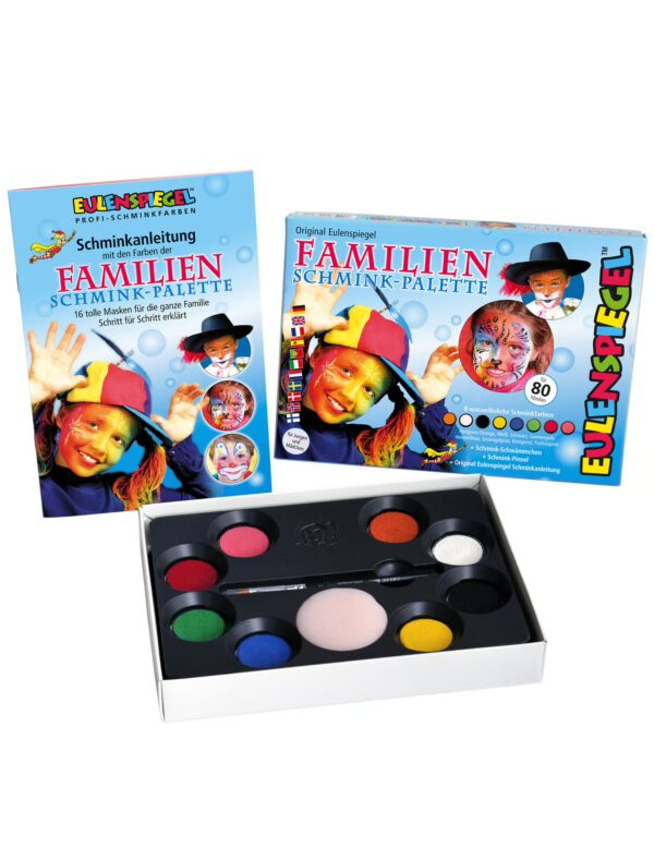 Aqua Schminkpalette Familie Schminke für Karneval & Fasching