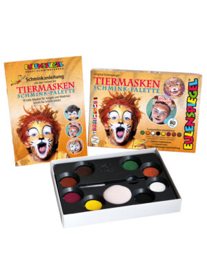 Aqua Schminkpalette Tiermasken Schminke für Karneval & Fasching