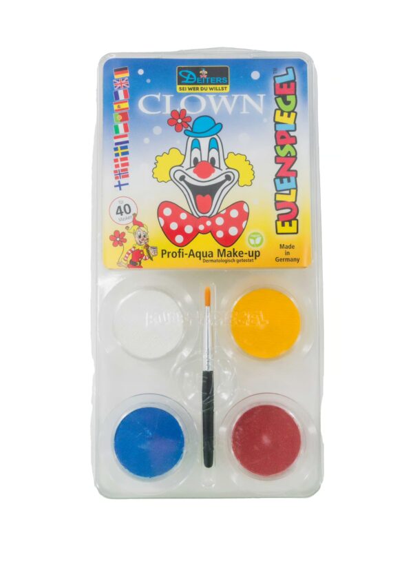 Aqua-Set Deiters Clown bunt Schminke für Karneval & Fasching