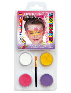 Aqua-Set Einhorn Schminke für Karneval & Fasching