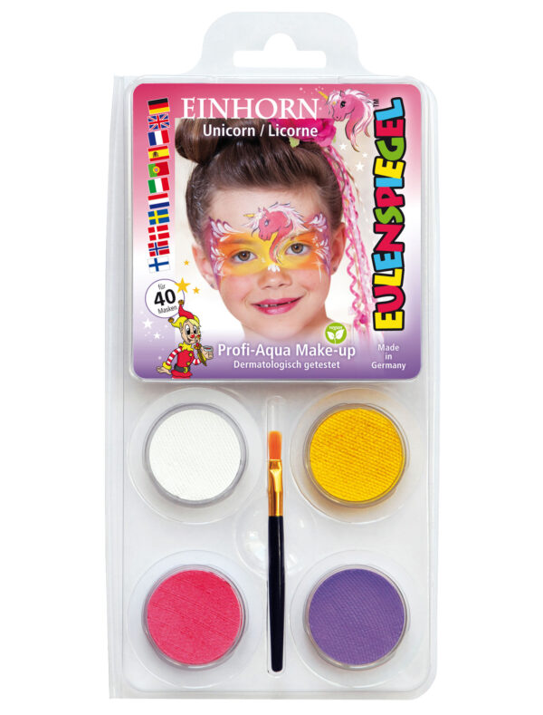 Aqua-Set Einhorn Schminke für Karneval & Fasching