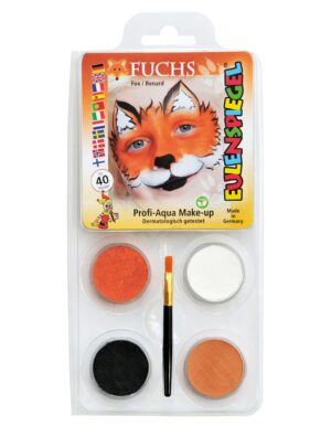 Aqua-Set Fuchs bunt Schminke für Karneval & Fasching