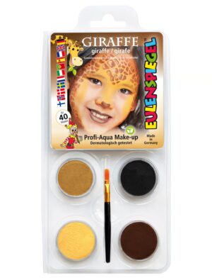 Aqua-Set Giraffe bunt Schminke für Karneval & Fasching