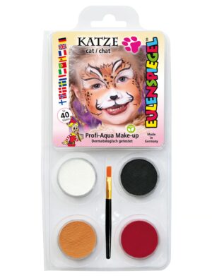 Aqua-Set Katze Schminke für Karneval & Fasching