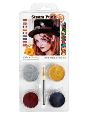 Aqua-Set Steampunk Schminke für Karneval & Fasching
