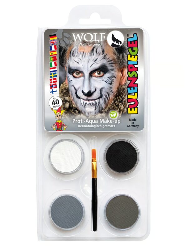 Aqua-Set Wolf Schminke für Karneval & Fasching