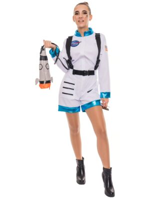 Astronaut Onesie Damen weiß 2XL/3XL